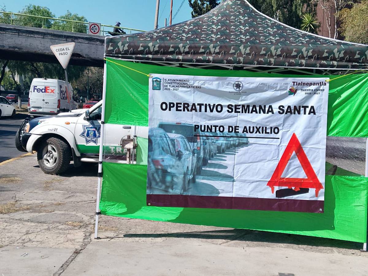 DESPLIEGA TLALNEPANTLA OPERATIVO SEMANA SANTA 2025