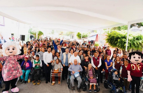 ENTREGA TLALNEPANTLA 100 APARATOS FUNCIONALES PARA MEJORAR MOVILIDAD DE PERSONAS CON DISCAPACIDAD